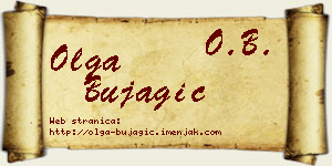 Olga Bujagić vizit kartica